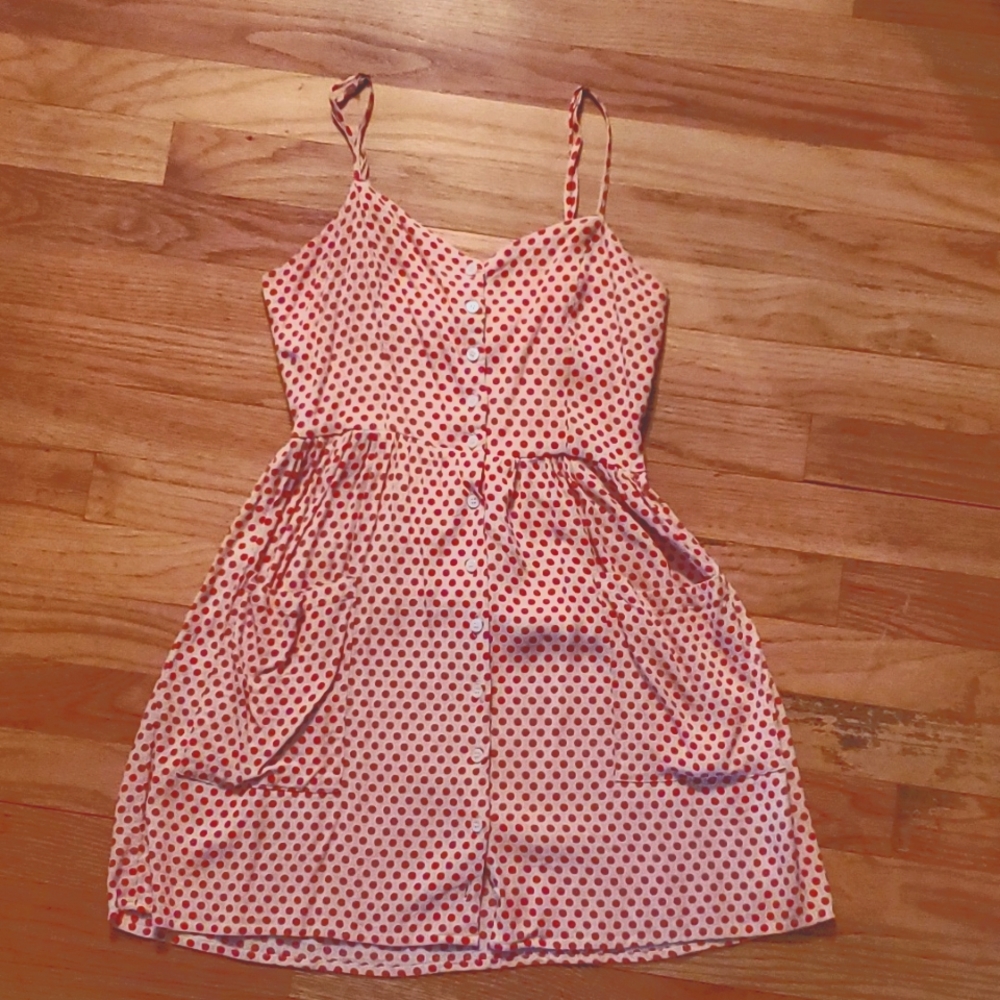 FOREVER 21 Red Polka Dot Dress